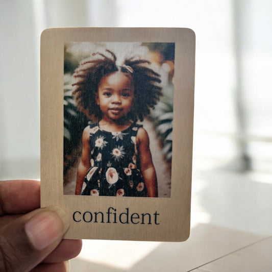 25 Wooden Emotion Flashcards for Toddlers | Montessori-Inspired Feelings Learning Cards | Emotional Intelligence for Kids