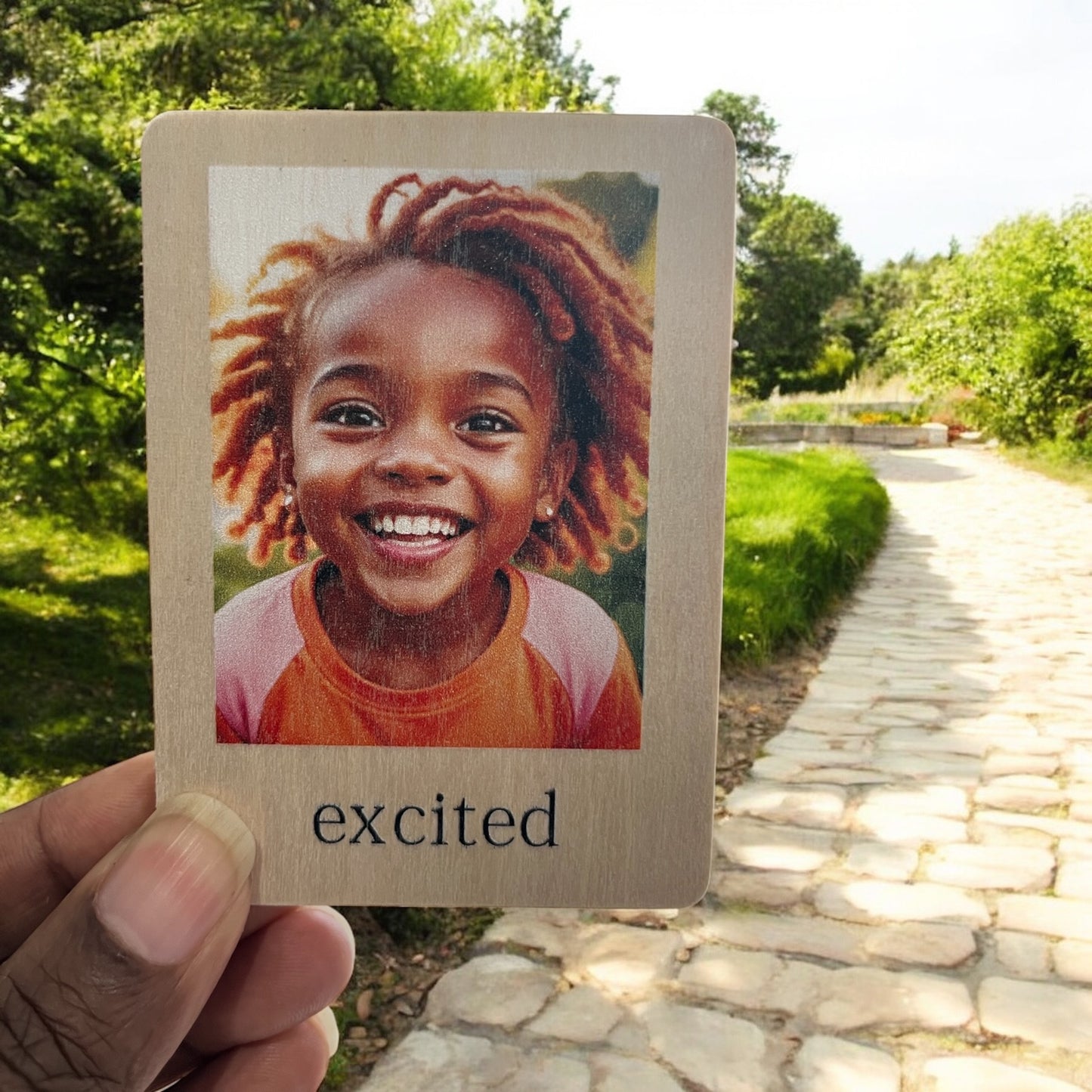 25 Wooden Emotion Flashcards for Toddlers | Montessori-Inspired Feelings Learning Cards | Emotional Intelligence for Kids